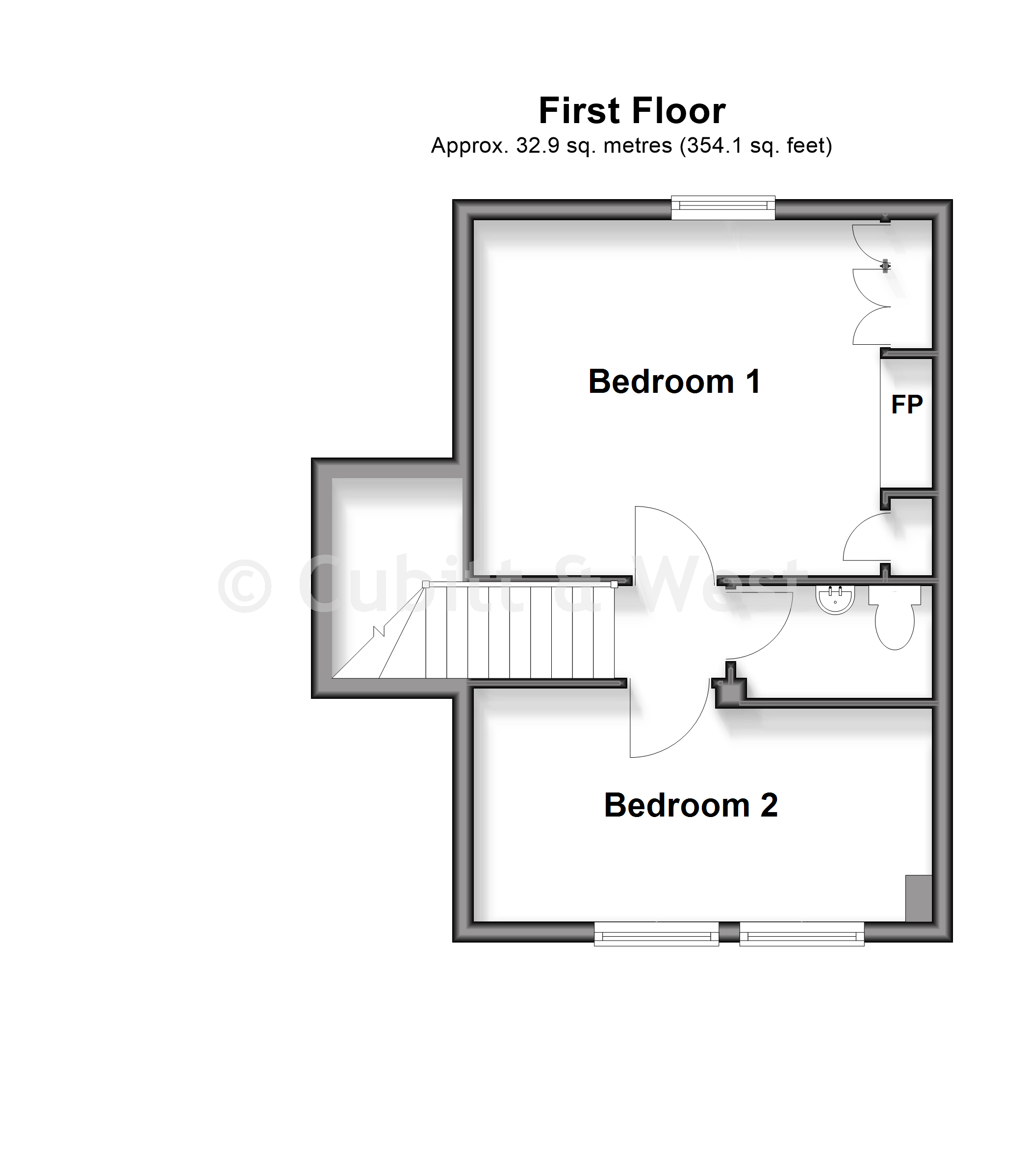 Woodside Cottages, Bedlow Lane, Cranleigh floorplan