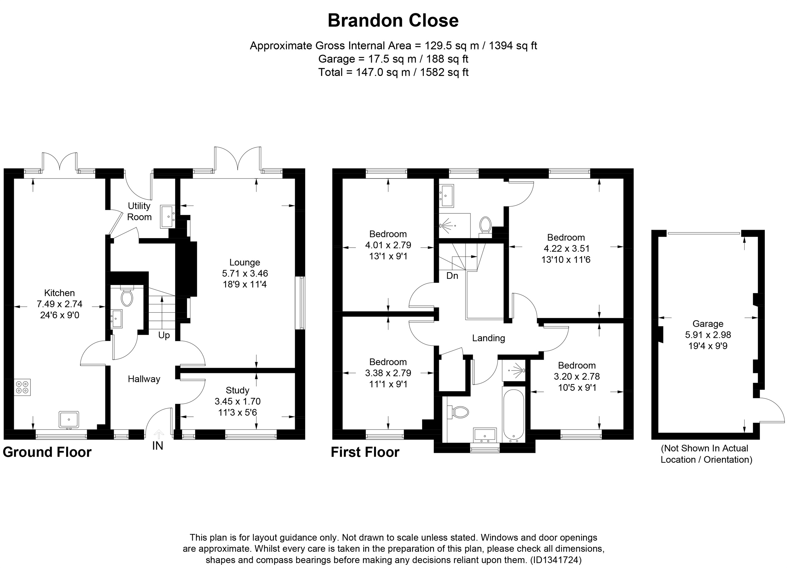 9, Brandon Close, Aylesbury floorplan