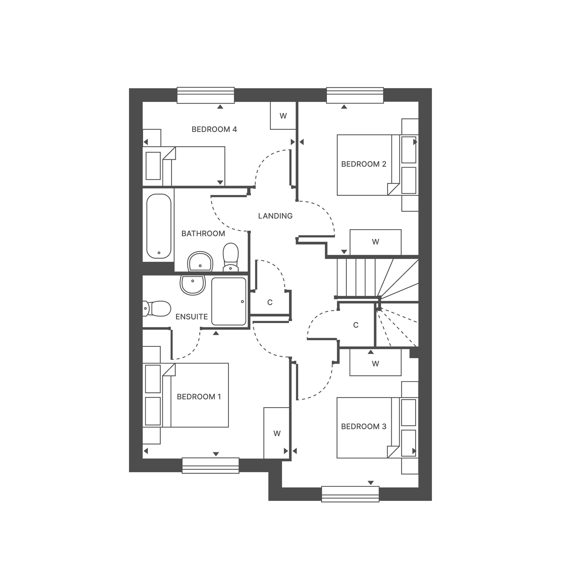 Plot 7, Witham, The Spinworks, Aylesbury floorplan