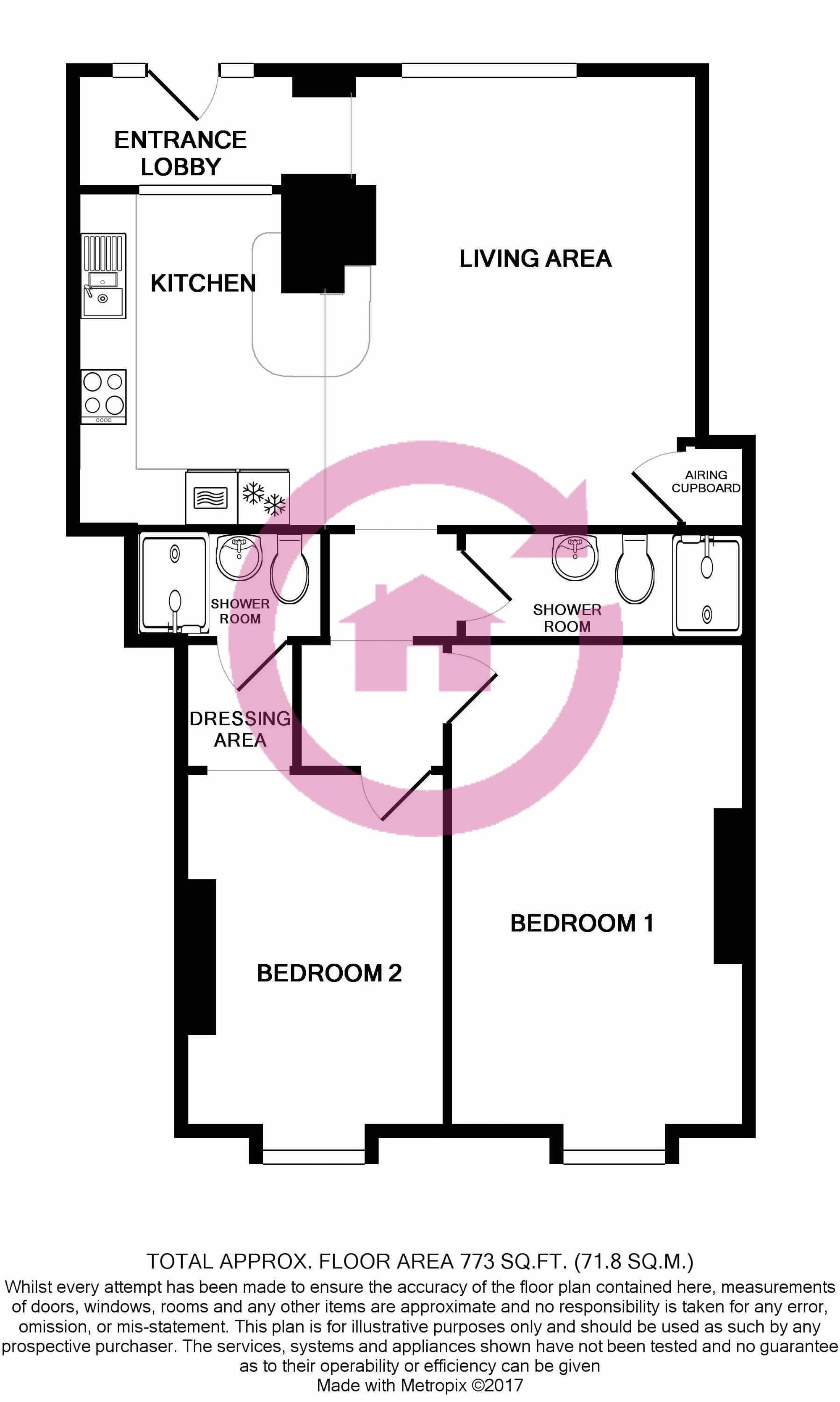 Flat 2, 3 Douro Road, Cheltenham floorplan