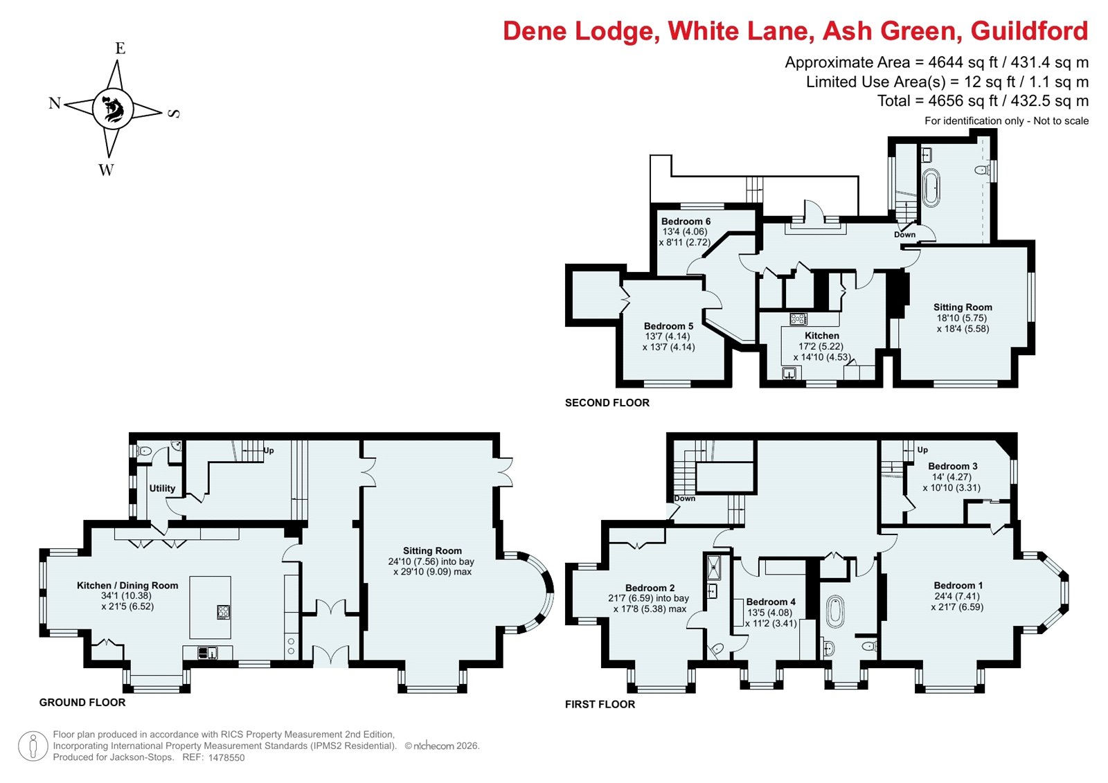 Dene Lodge,, White Lane, Guildford floorplan