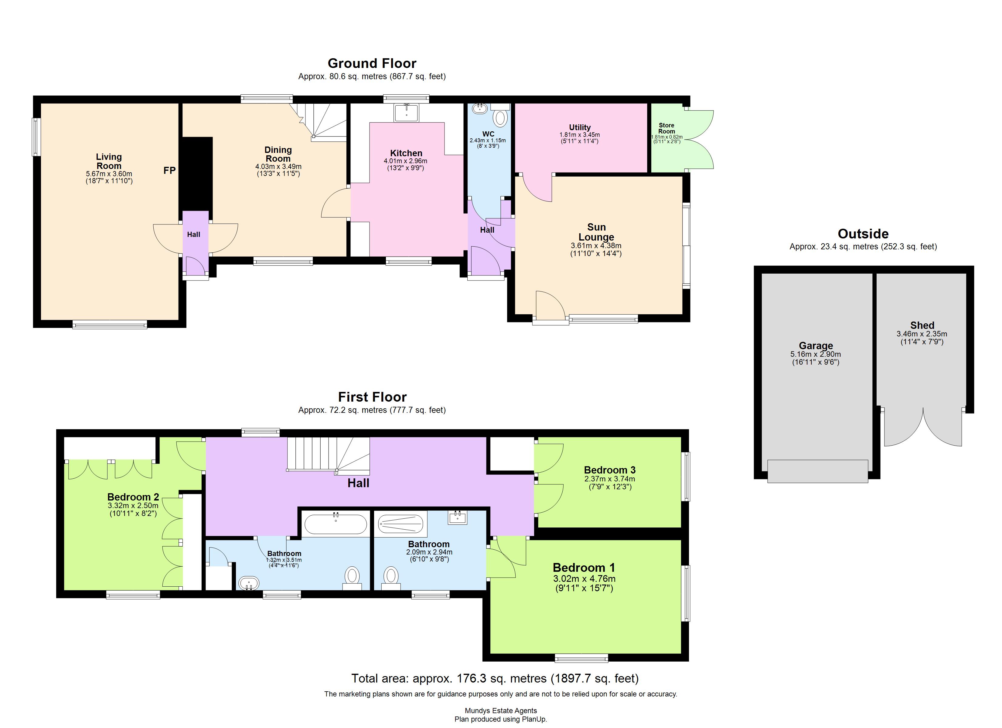 Yew Tree Cottage, Fen Road, Market Rasen floorplan