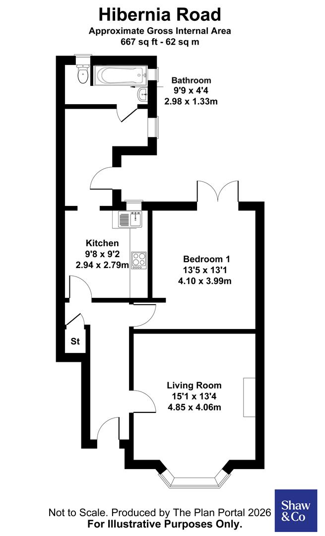 88, Hibernia Road, Hounslow floorplan