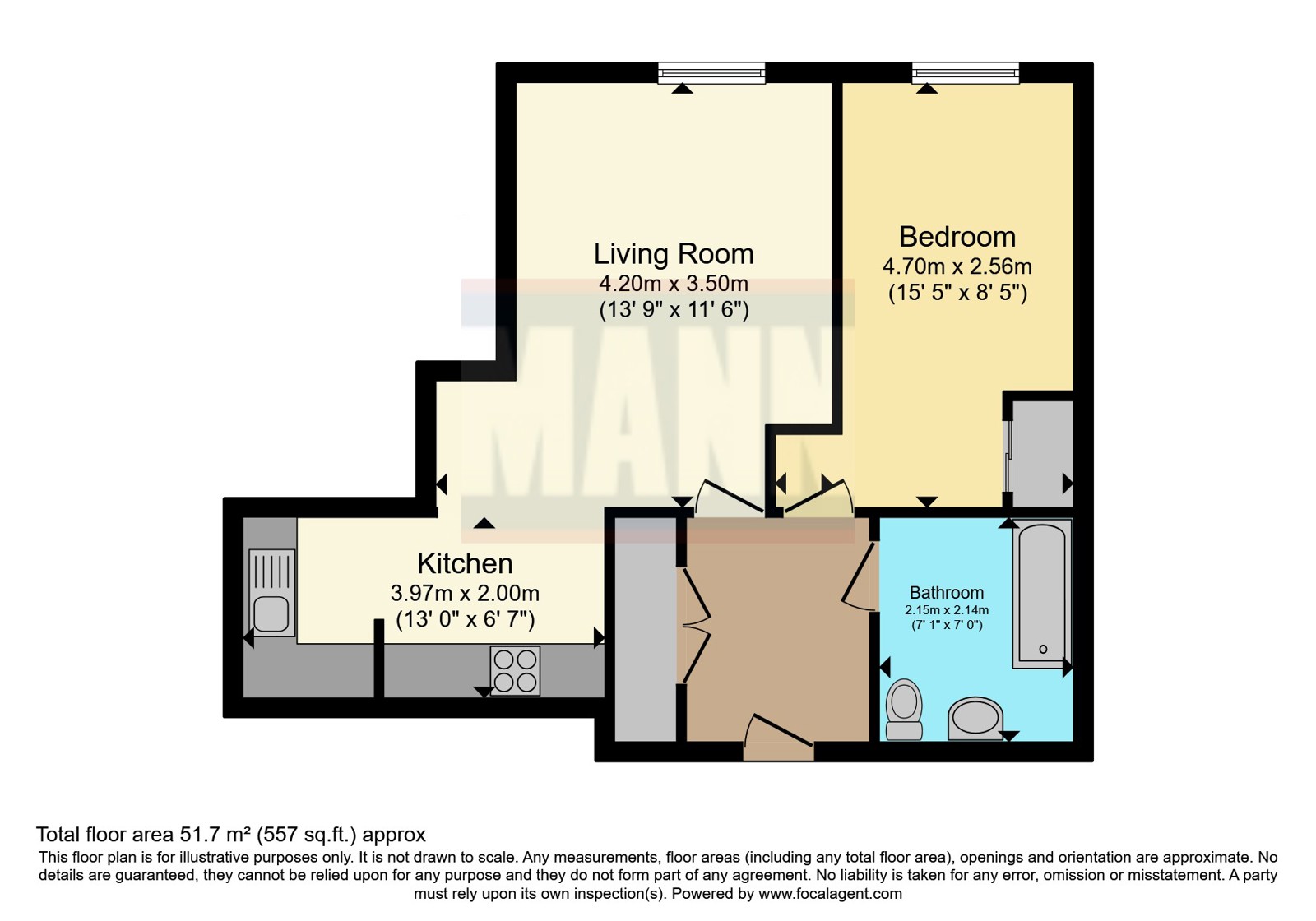 Flat 6 The Panorama,, Park Street, Kent floorplan