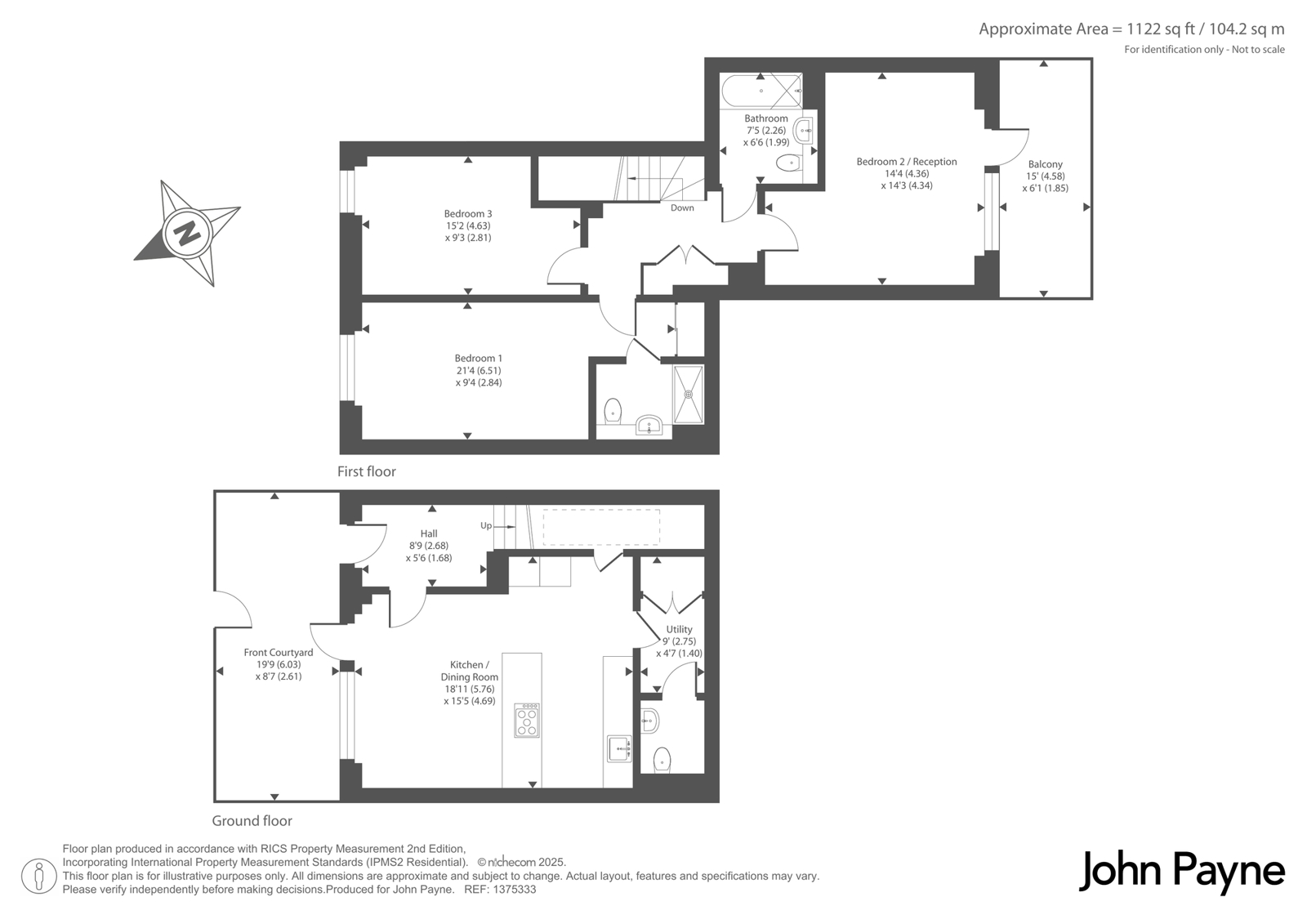 15, West Parkside, Greenwich floorplan