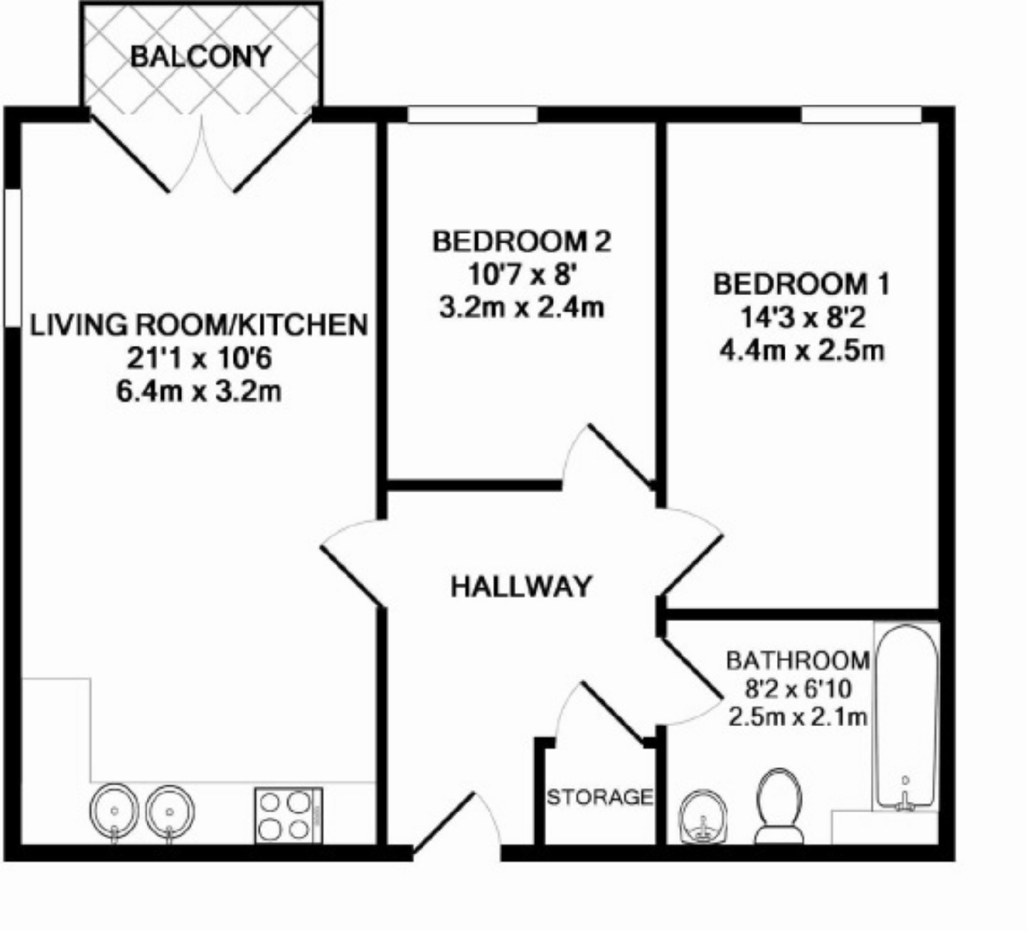 2 Bedrooms Flat to rent in Fresh, Chapel Street, Salford M3