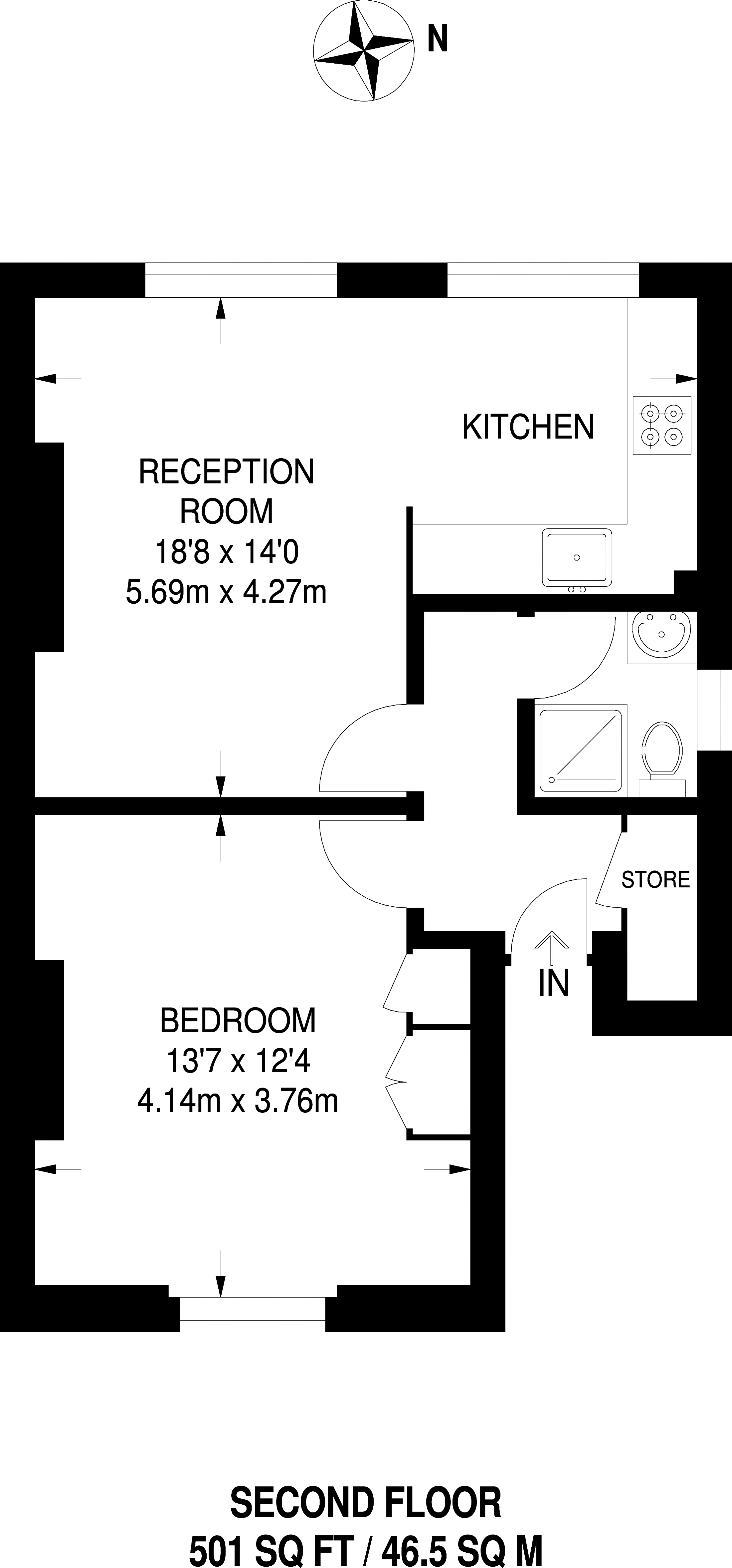 1 Bedrooms Flat to rent in Newington Green Road, Islington N1