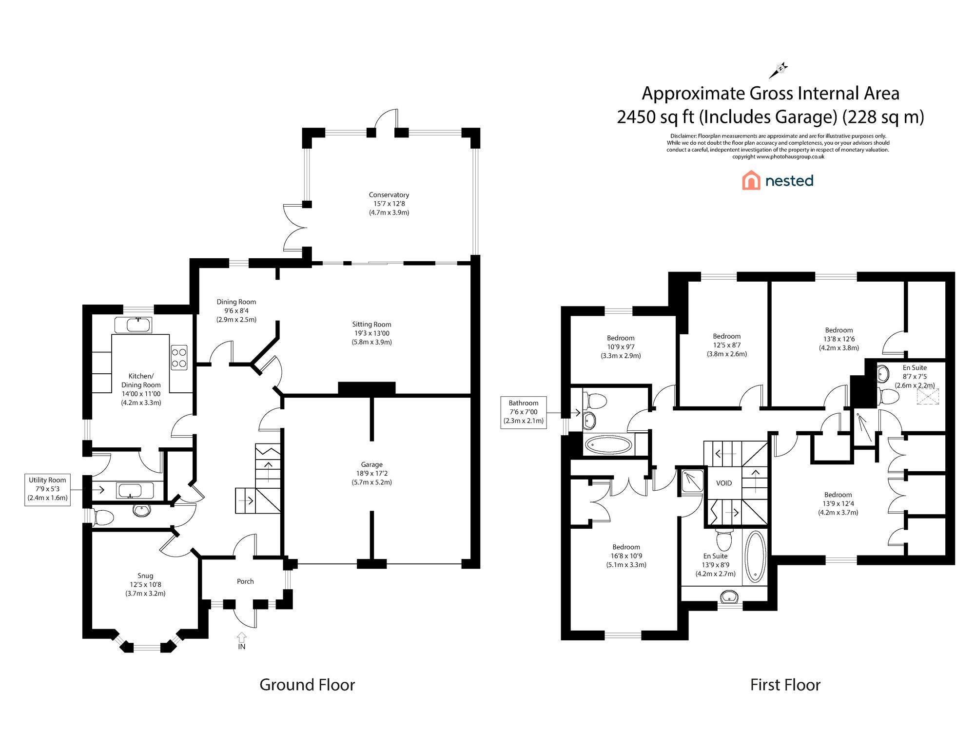 2 Wheatley Close, Hornchurch floorplan