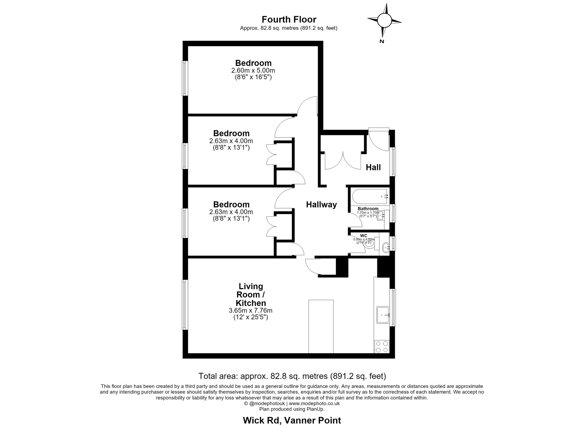 Flat 17, Vanner Point, London floorplan