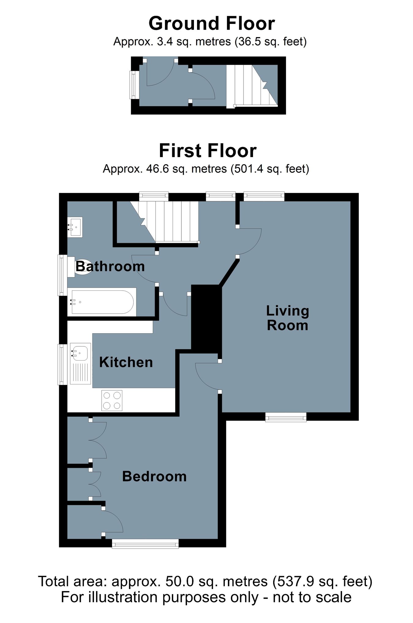 21, Coronation Cottages, Robertsbridge floorplan