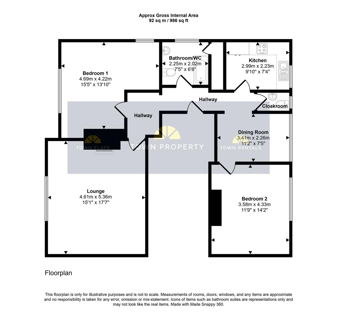 40, The Goffs, Eastbourne floorplan