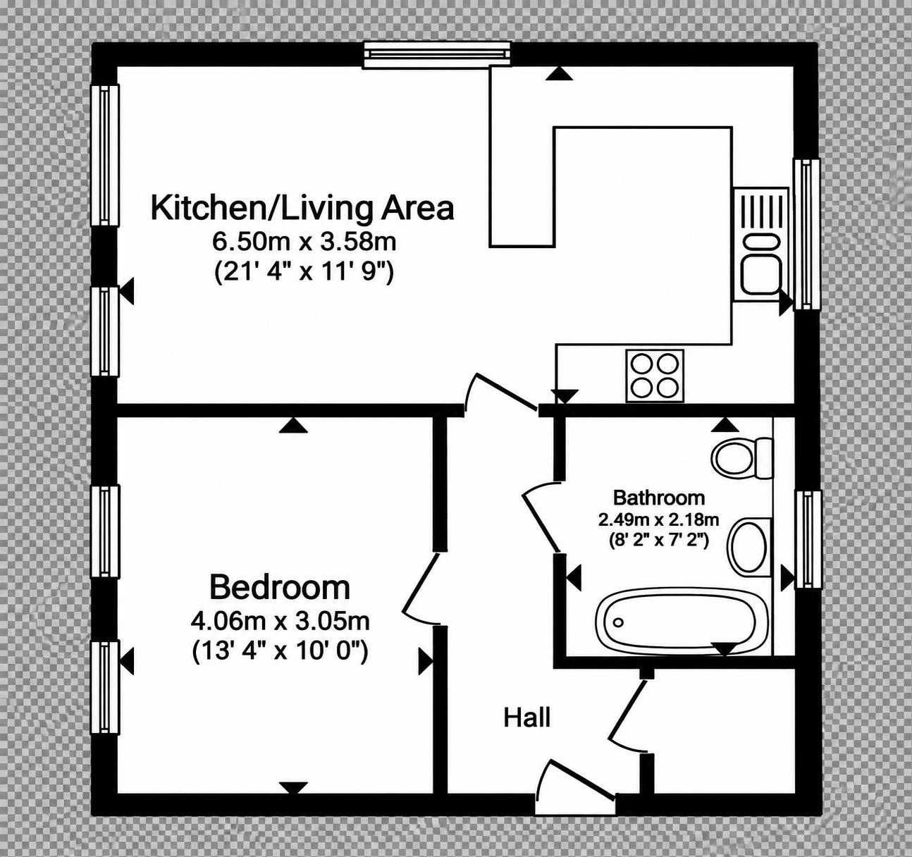Flat 1, Hampton Place, Houghton Regis floorplan