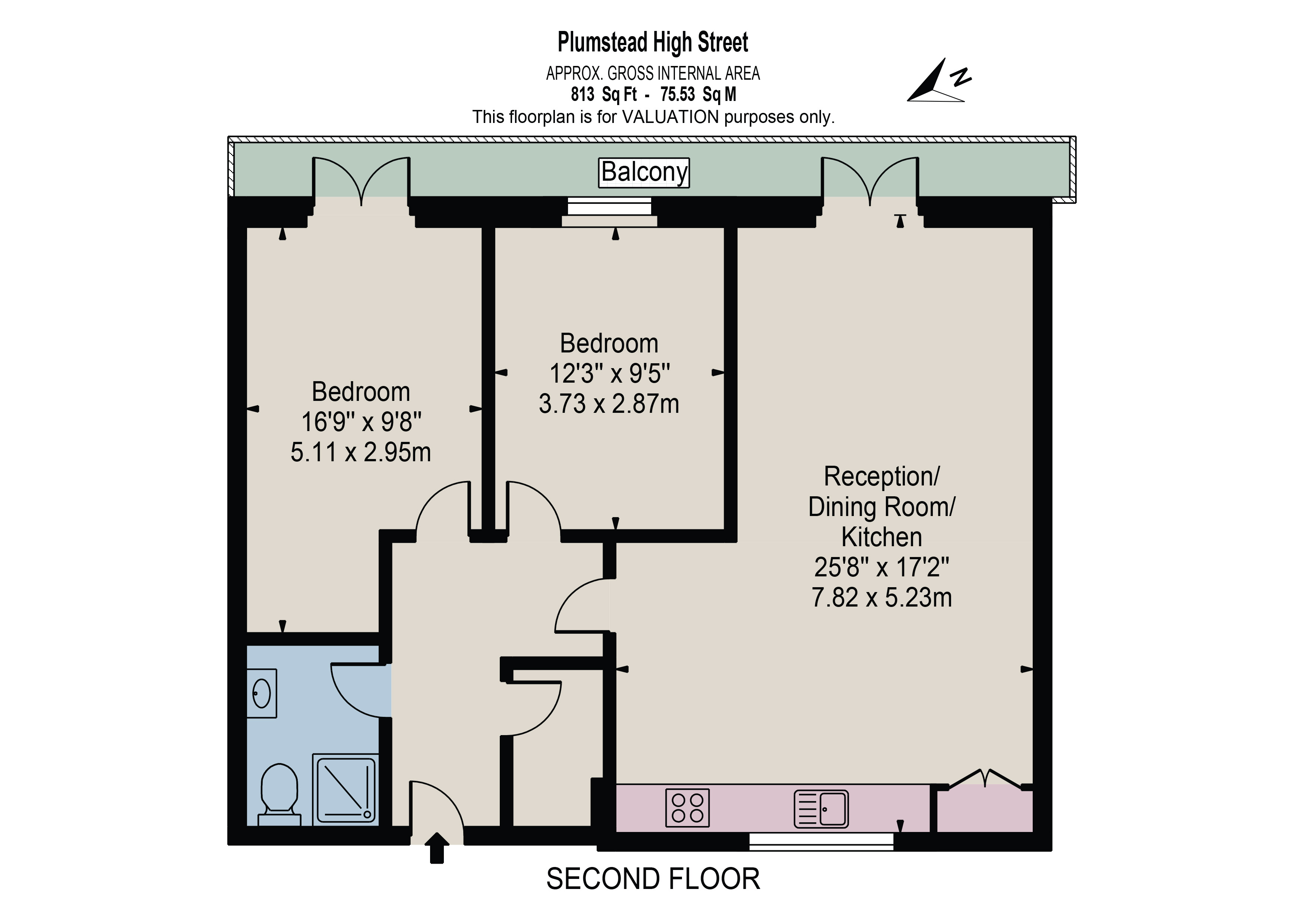 Flat 4, 67B, Plumstead High Street, London floorplan