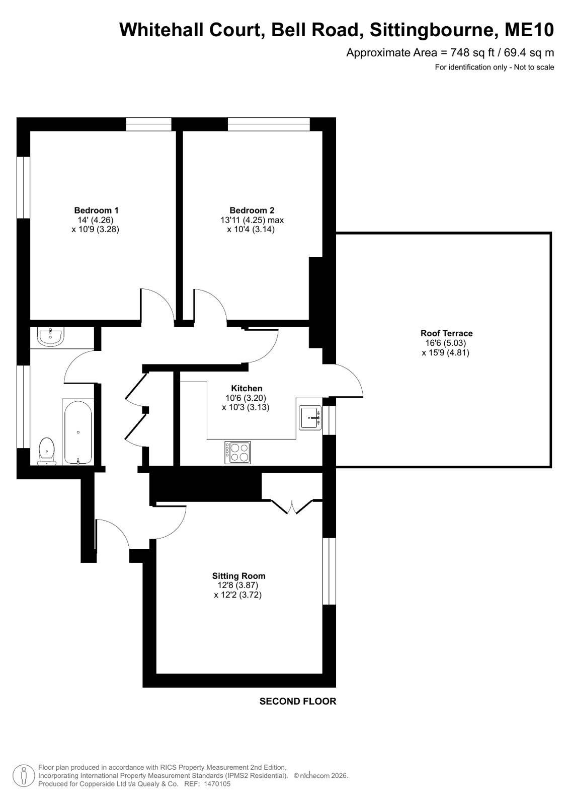 10, Whitehall Court, Sittingbourne floorplan