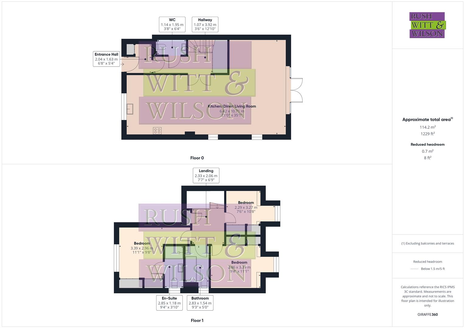 Telham Close, Battle floorplan