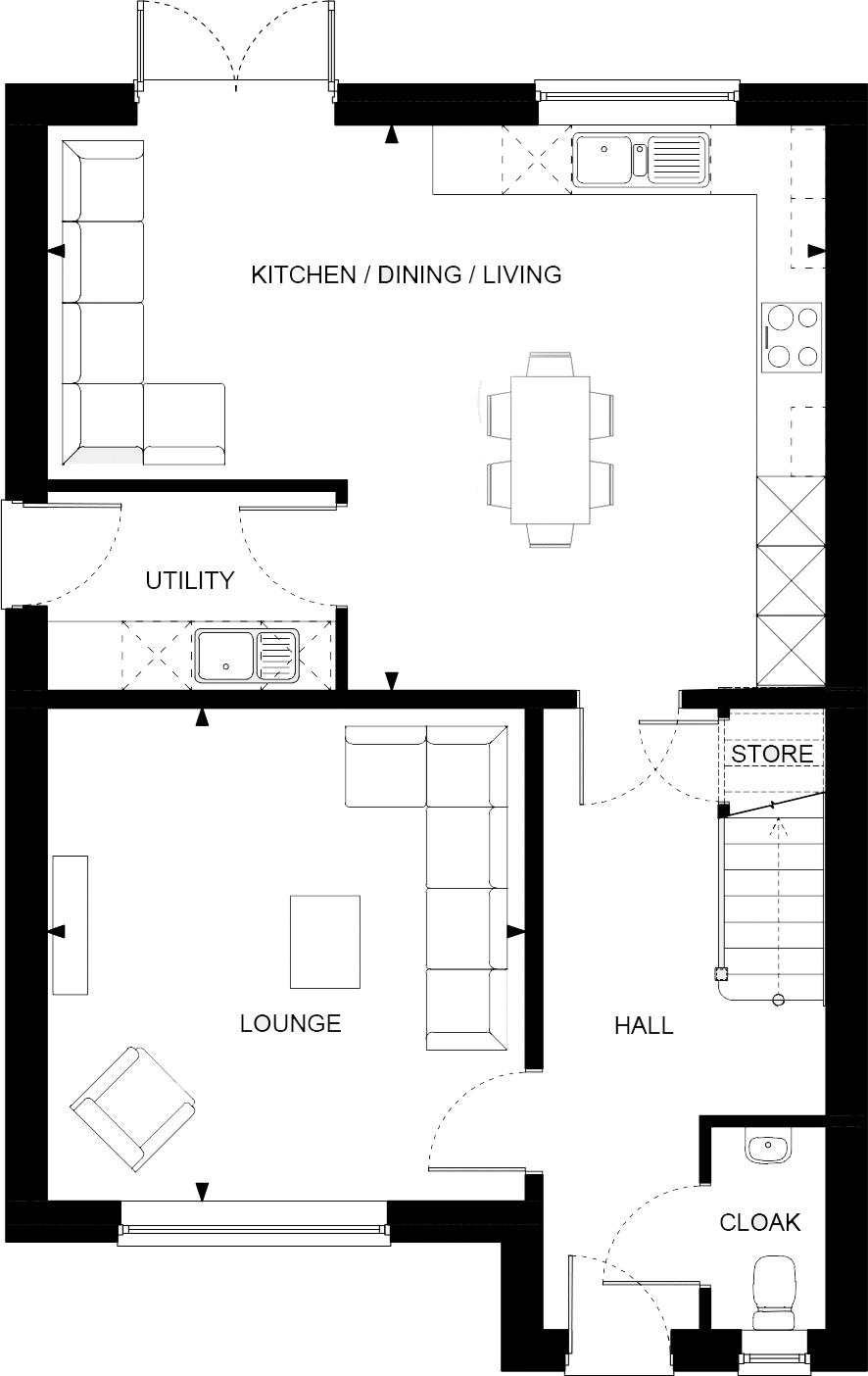 Plot 69 The Colston, Off Moor Road, Nottingham floorplan