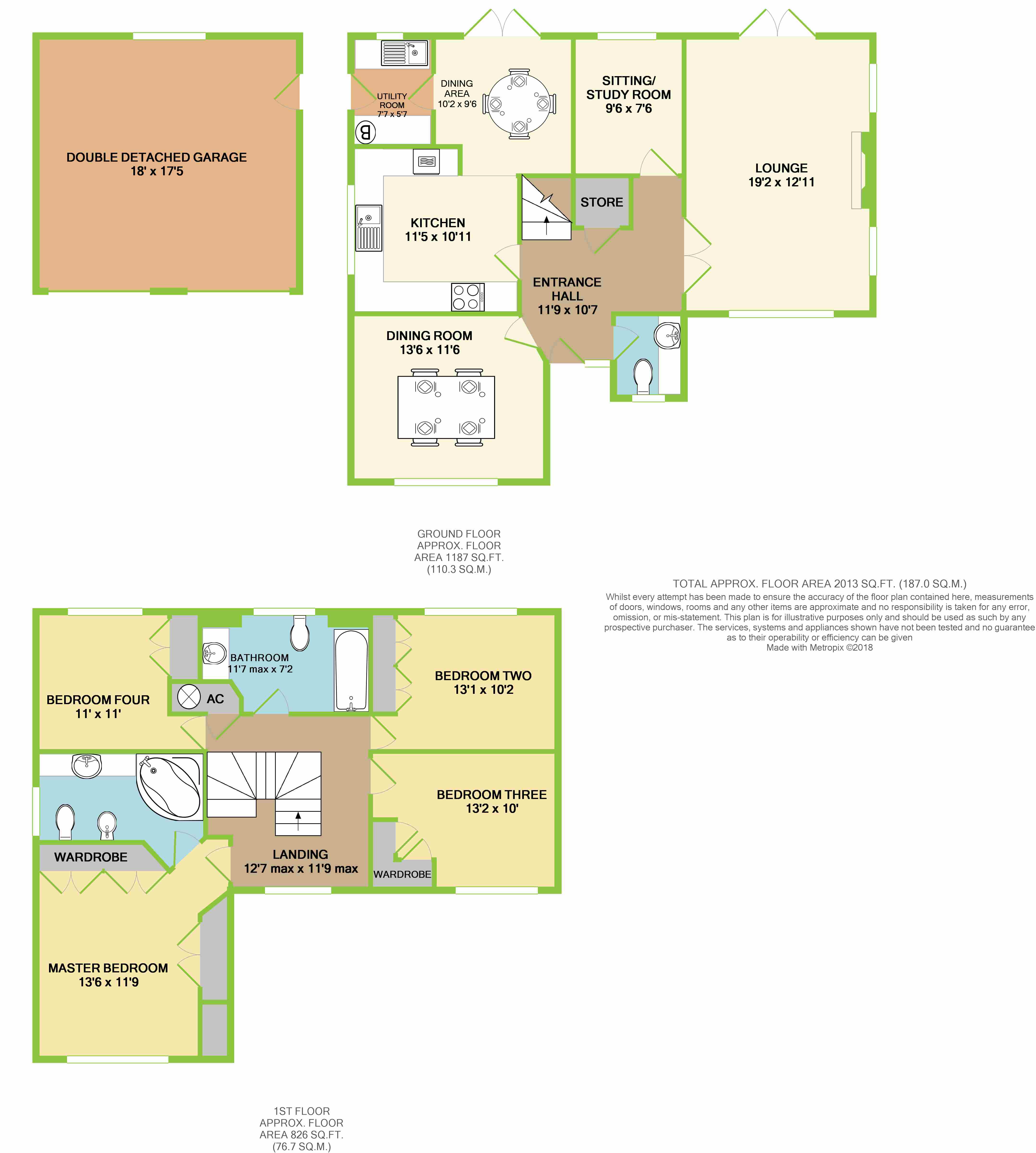 4 Bedrooms Detached house for sale in Bryn Rhedyn, Tonteg, Pontypridd CF38