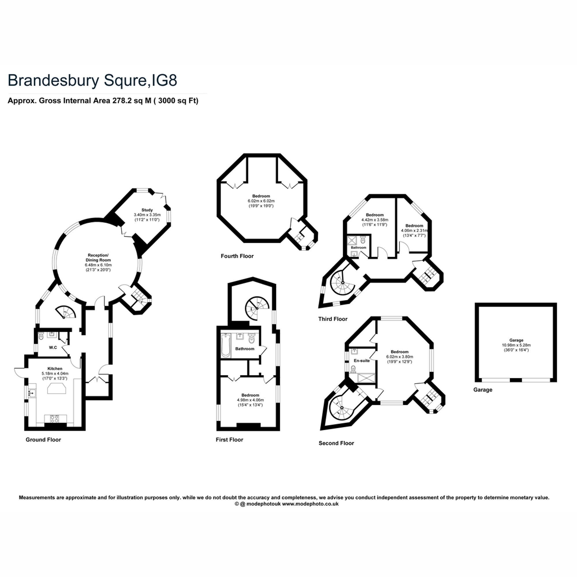 2 Gainsborough House Brandesbury Square, Woodford Green floorplan