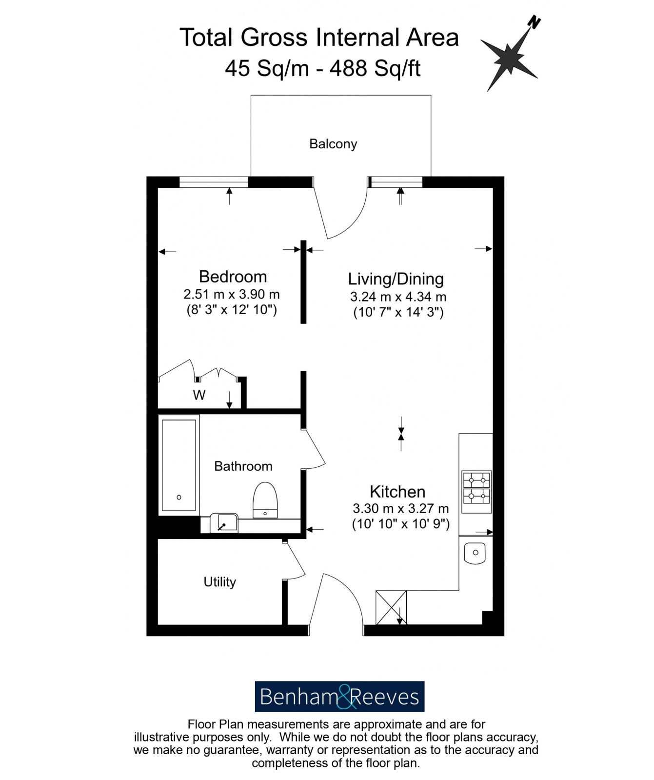 9 Palmers House,, Parr's Way, Hammersmith floorplan