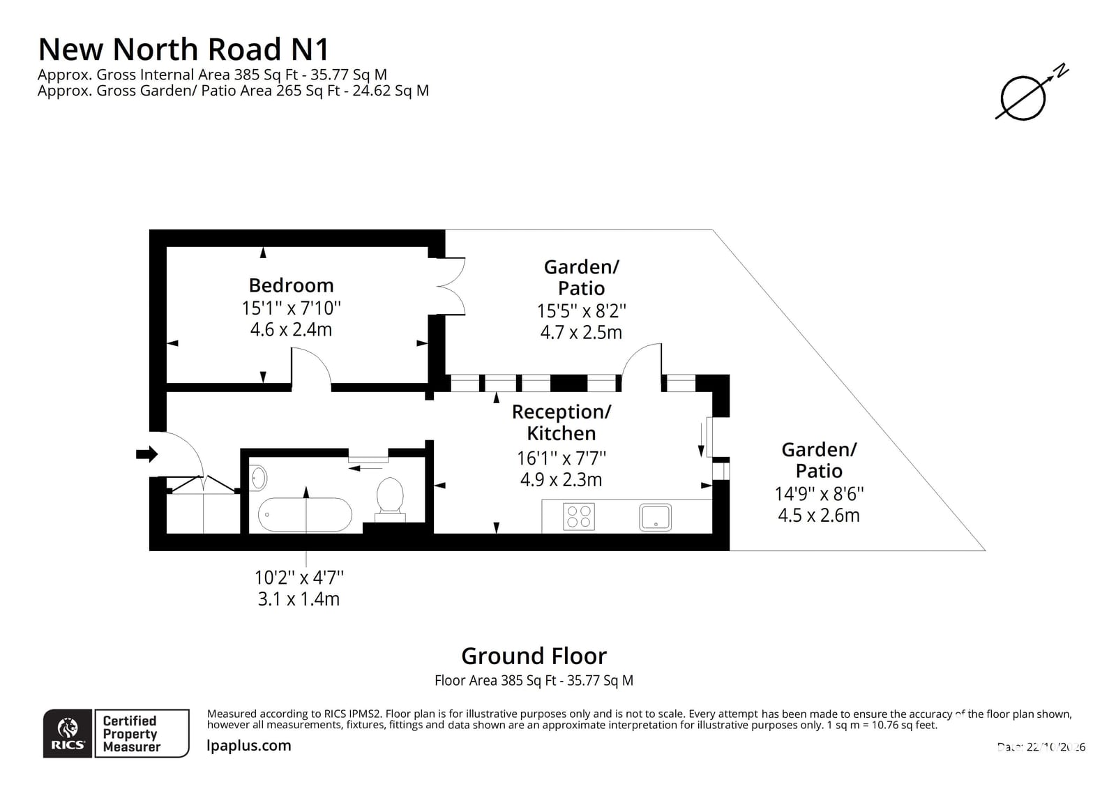 New North Road, London floorplan