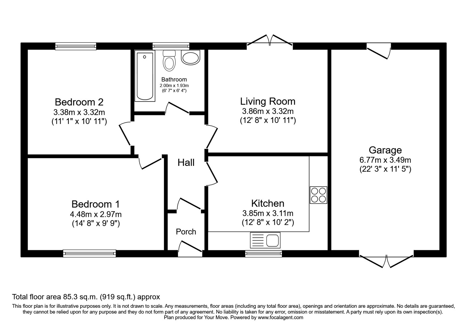 Walnut Drive, Oswestry floorplan