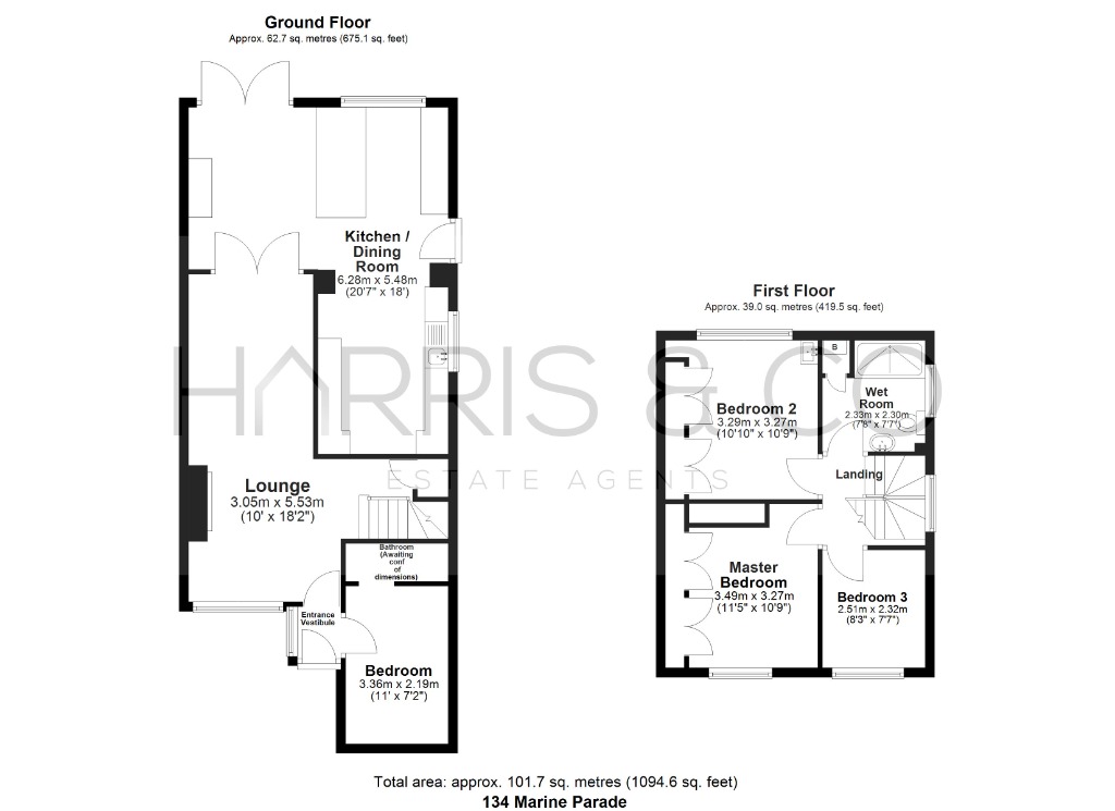 134, Marine Parade, Lancashire floorplan