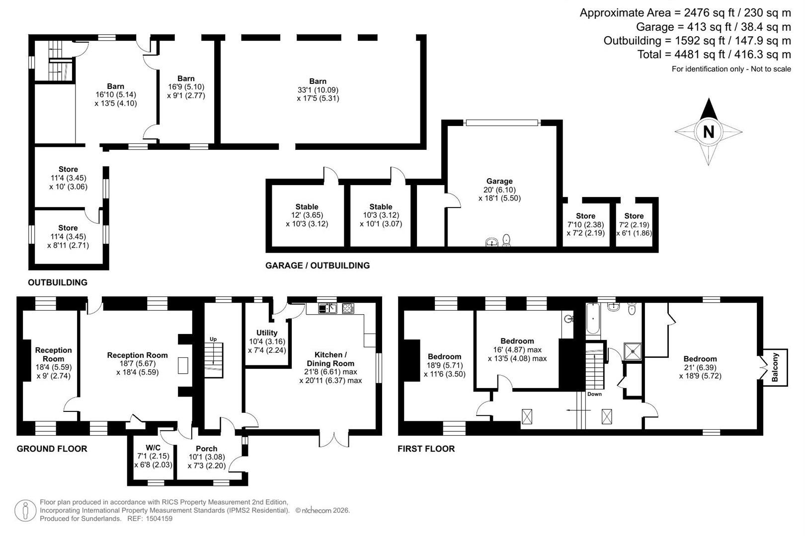 Middle House Farm, Tredomen, Brecon floorplan
