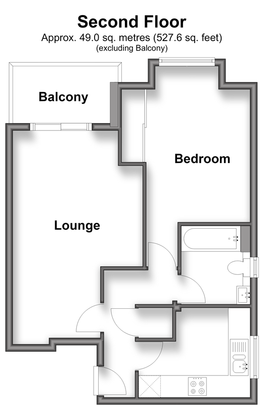 The Downsway, Sutton floorplan
