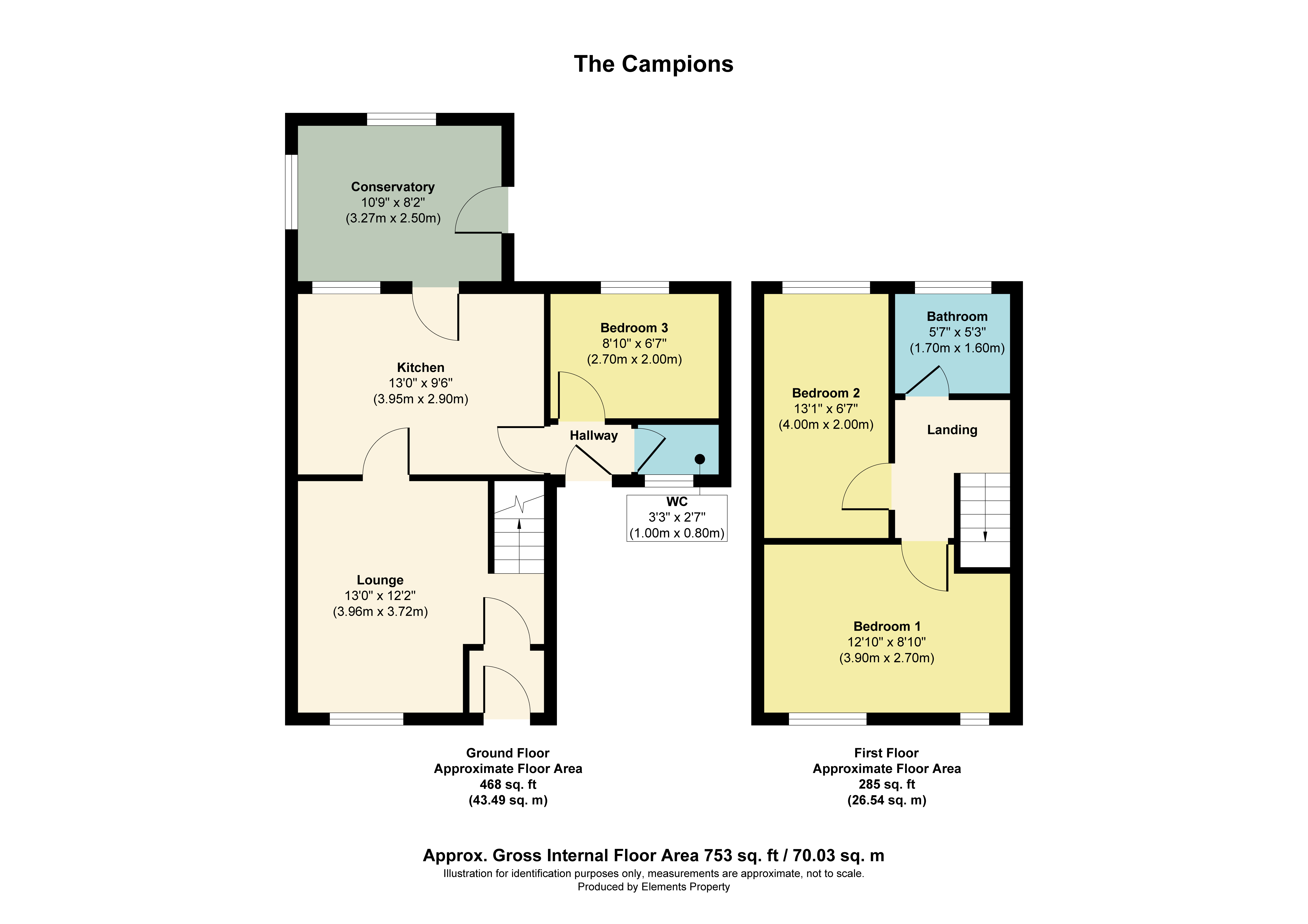 The Campions, Preston, PR2 floorplan