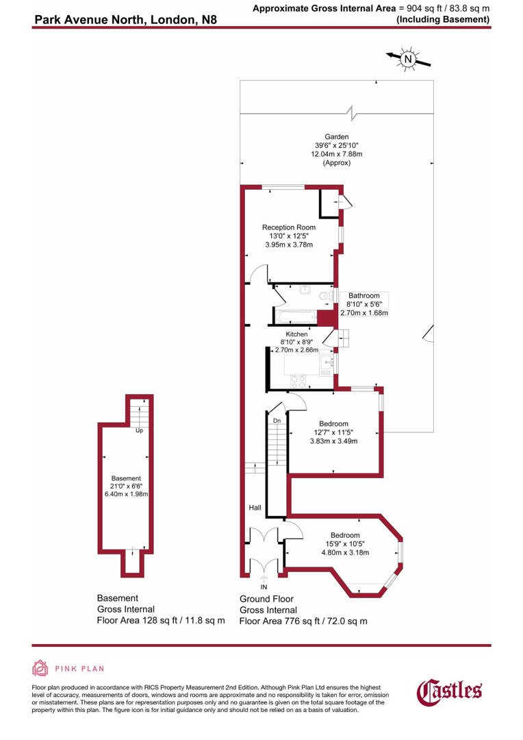 37, Park Avenue North, Crouch End floorplan
