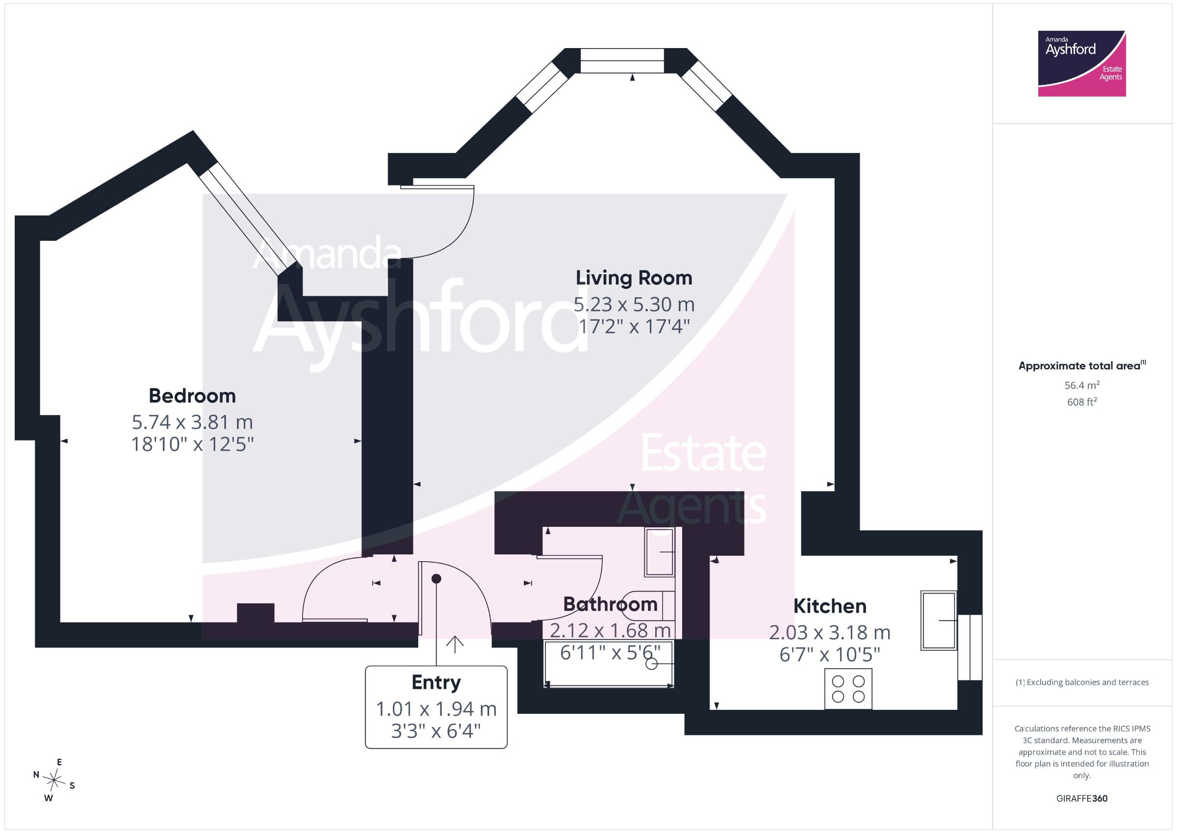 Flat 1 Markham Court, Paignton floorplan
