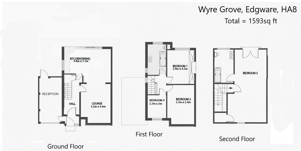 17, Wyre Grove, Edgware, HA8, Edgware floorplan