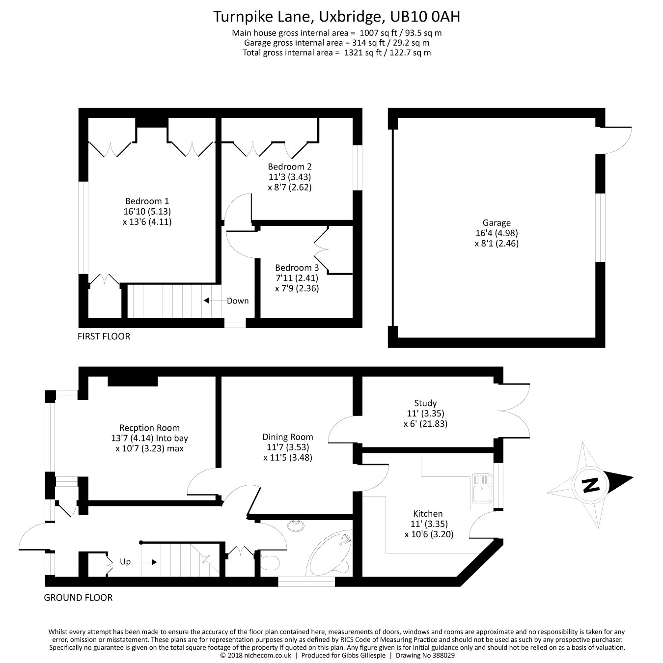 3 Bedrooms Semi-detached house for sale in Turnpike Lane, Uxbridge, Middlesex UB10