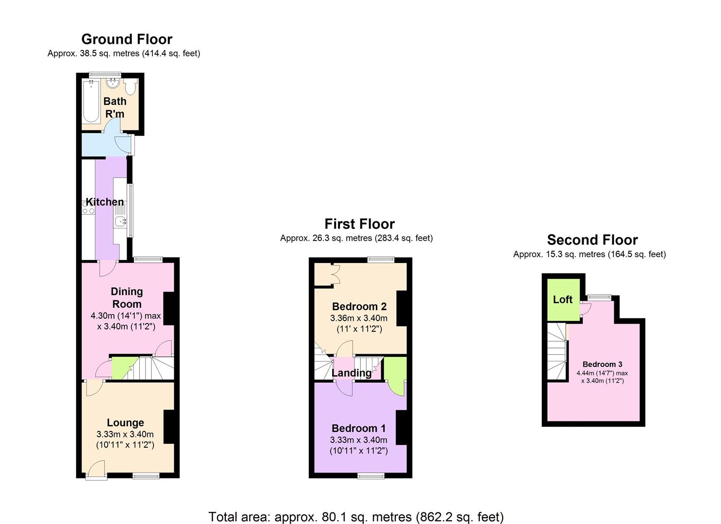 3 Bedrooms Terraced house to rent in Lamcote Street, The Meadows, Nottingham NG2