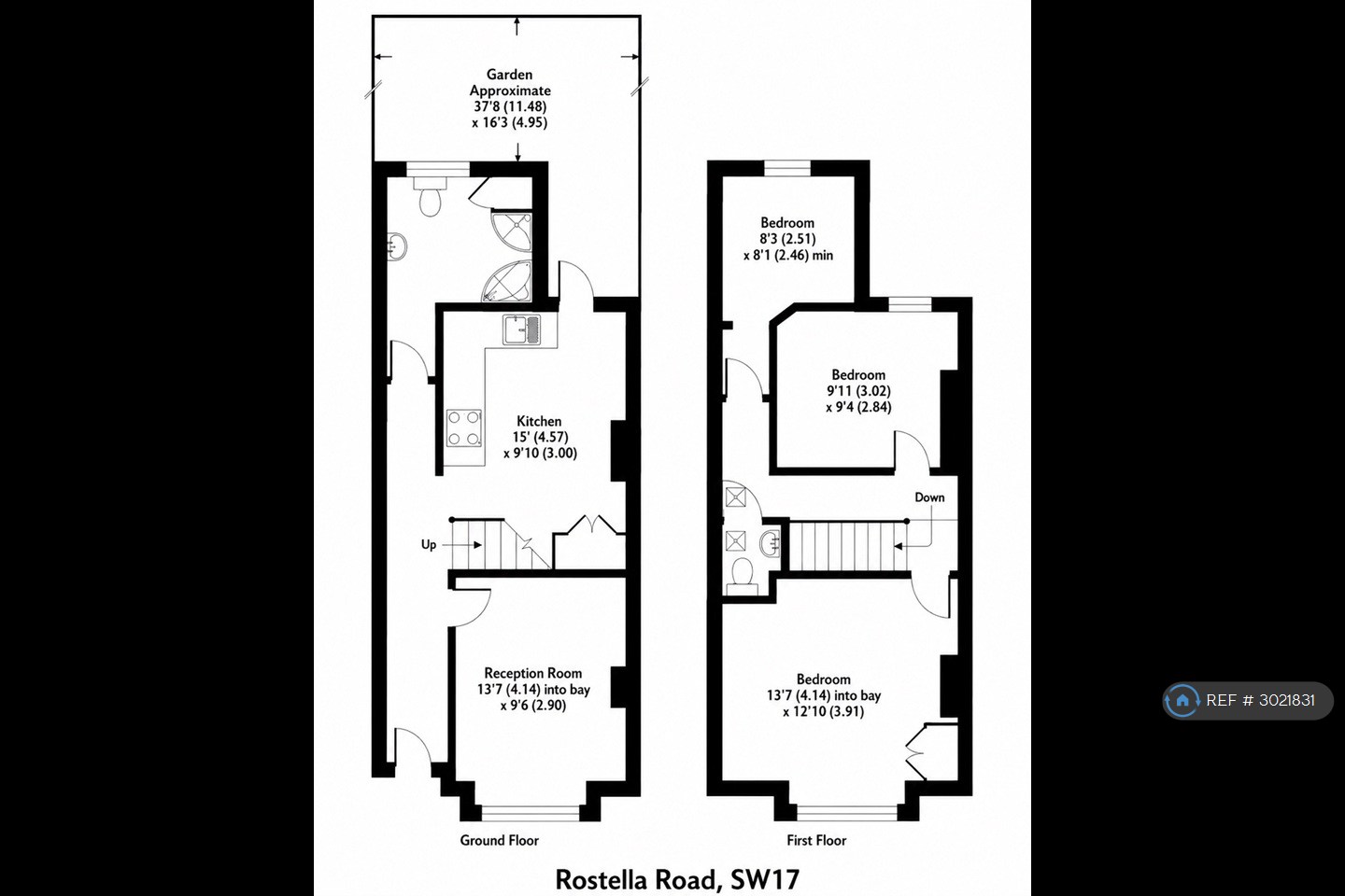 Rostella Road, London floorplan