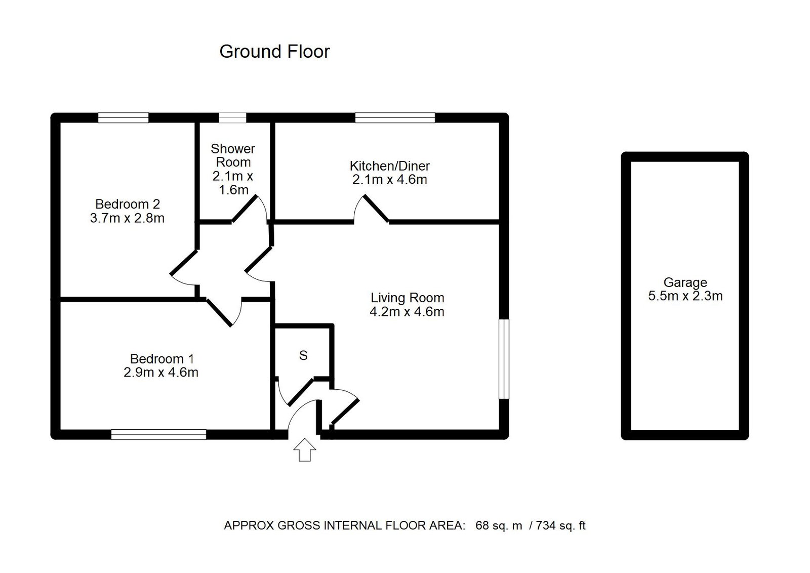 Cresta Court, 2,Flat 1, Mosley Avenue, Bury floorplan