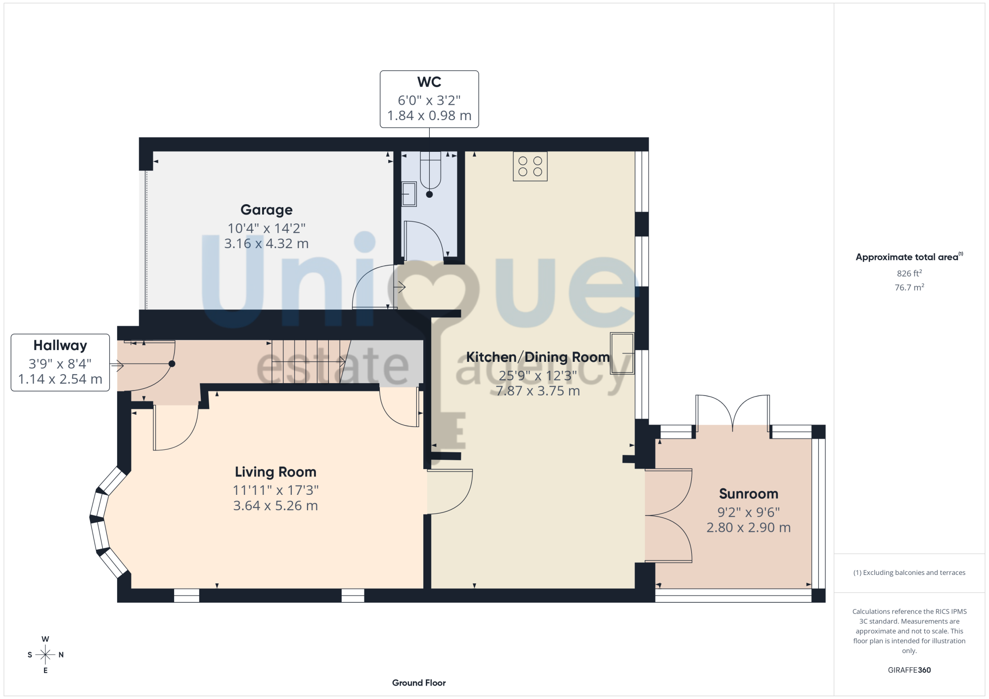 26, Southlands, Kirkham floorplan