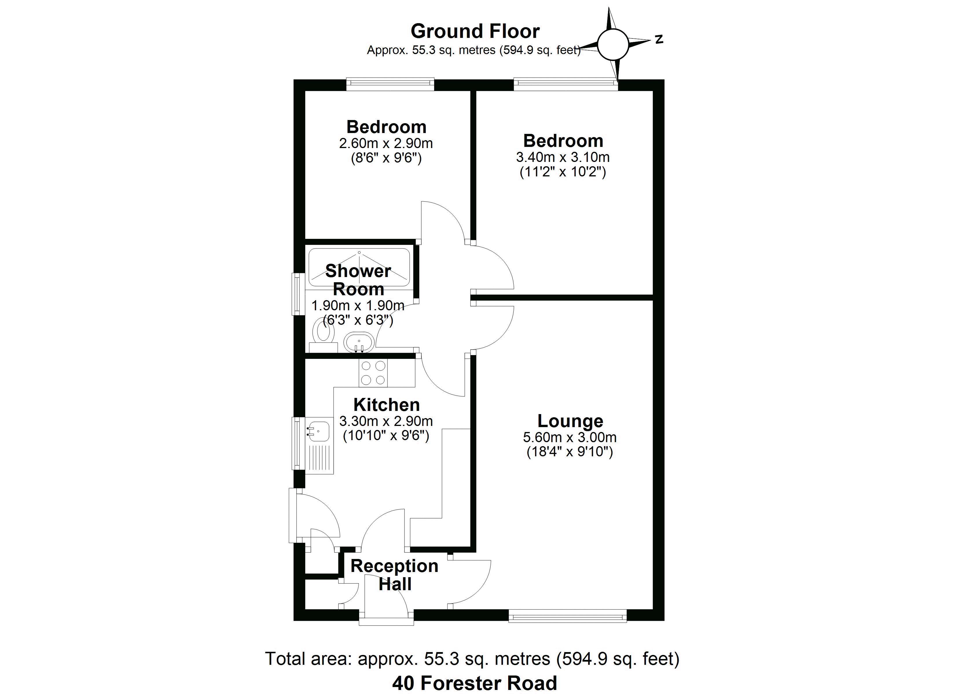 40, Forester Road, Broseley floorplan