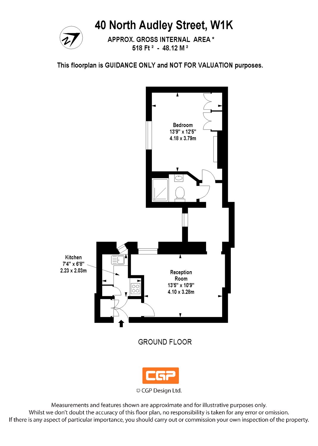 1 Bedrooms Flat to rent in North Audley Street, London W1K