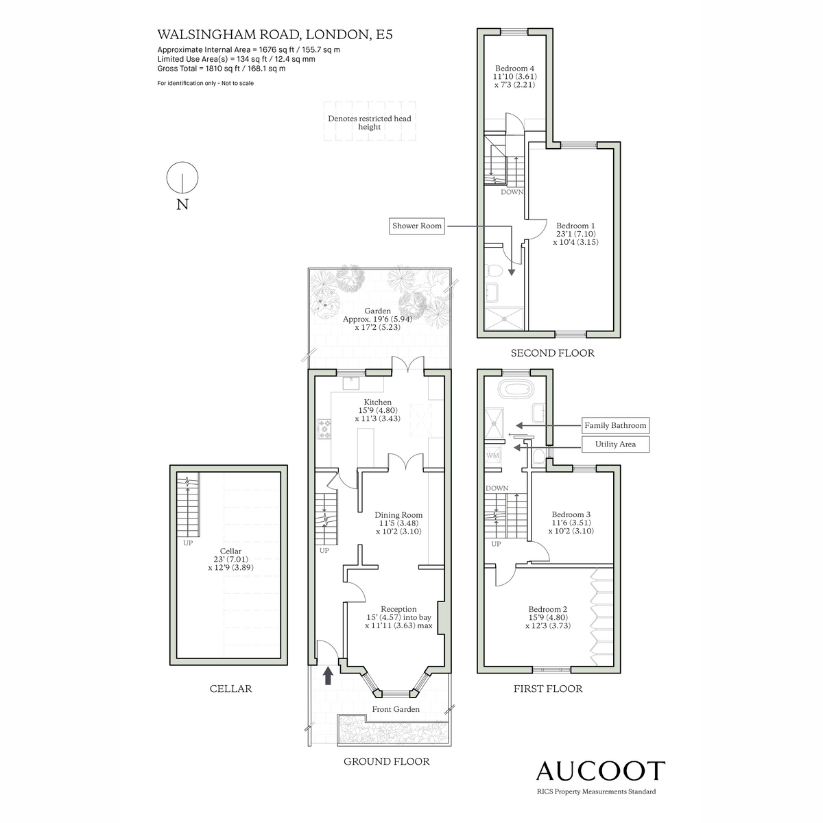 50, Walsingham Road, London floorplan