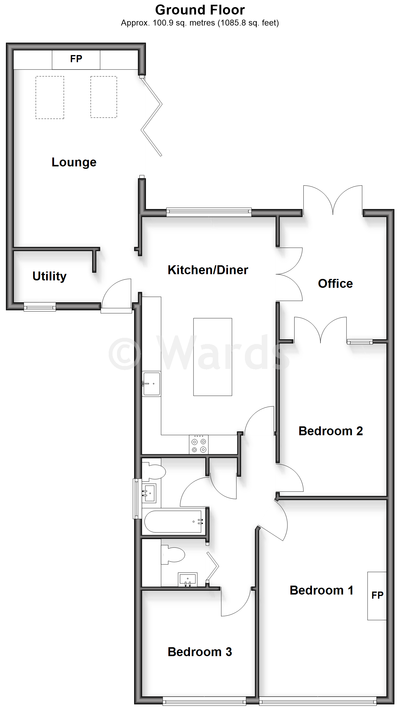 Frogford, Out Elmstead Lane, Canterbury floorplan
