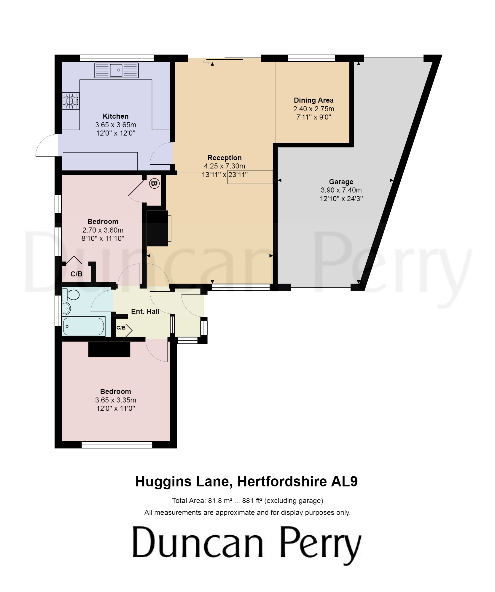 2 Bedrooms Detached bungalow for sale in Huggins Lane, North Mymms, Hatfield AL9