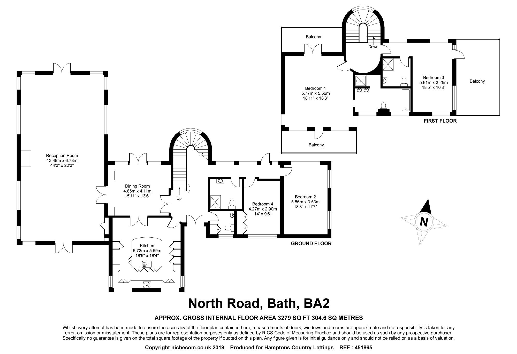 4 Bedrooms Detached house to rent in North Road, Bathwick, Bath BA2