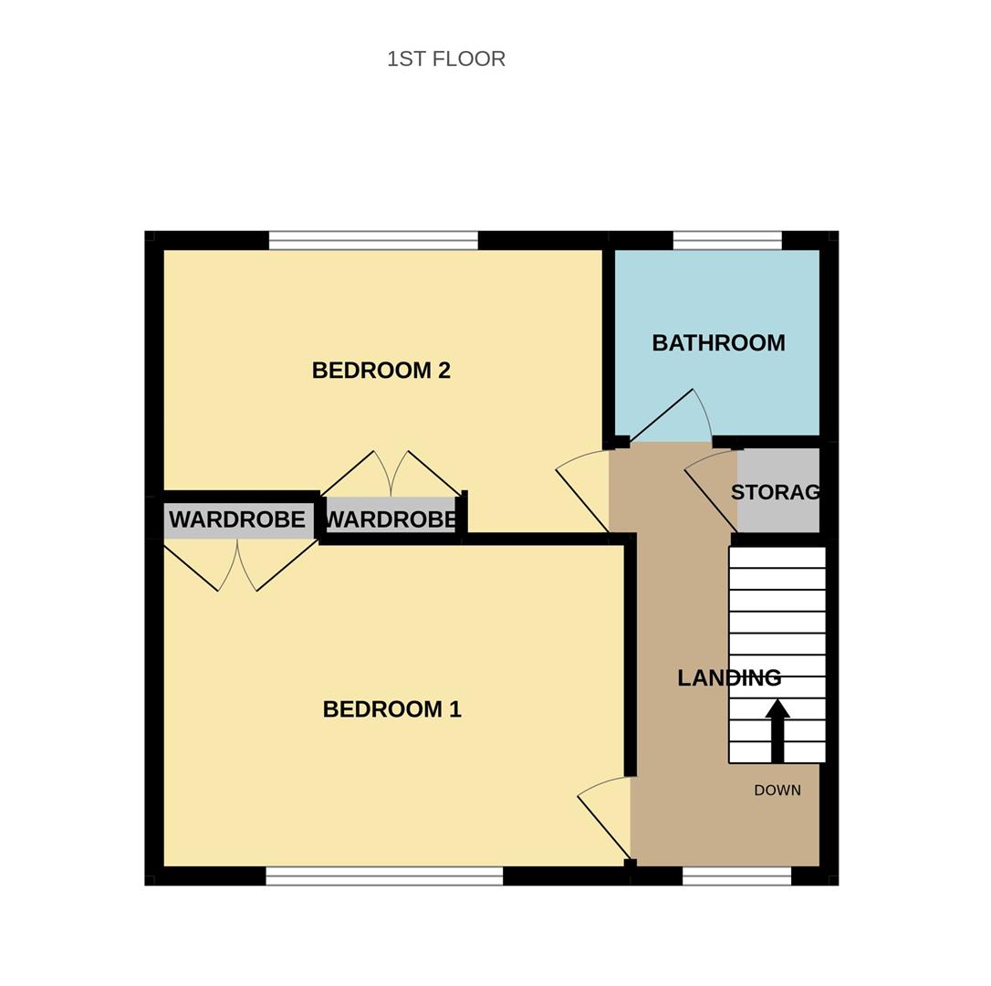 Keats Avenue, Gloucester GL2, 2 bedroom terraced house for sale