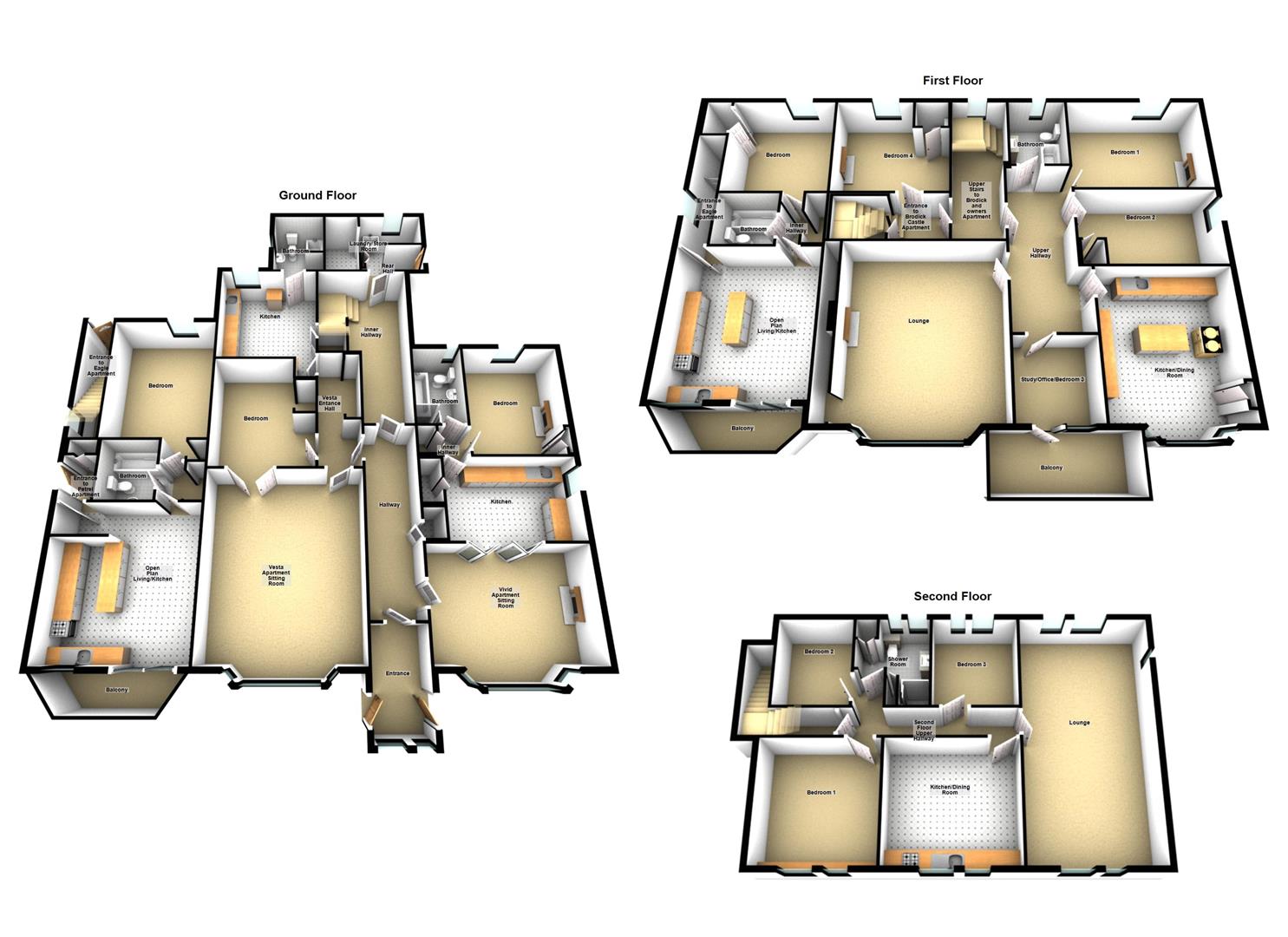 Kinneil, Isle Of Arran floorplan