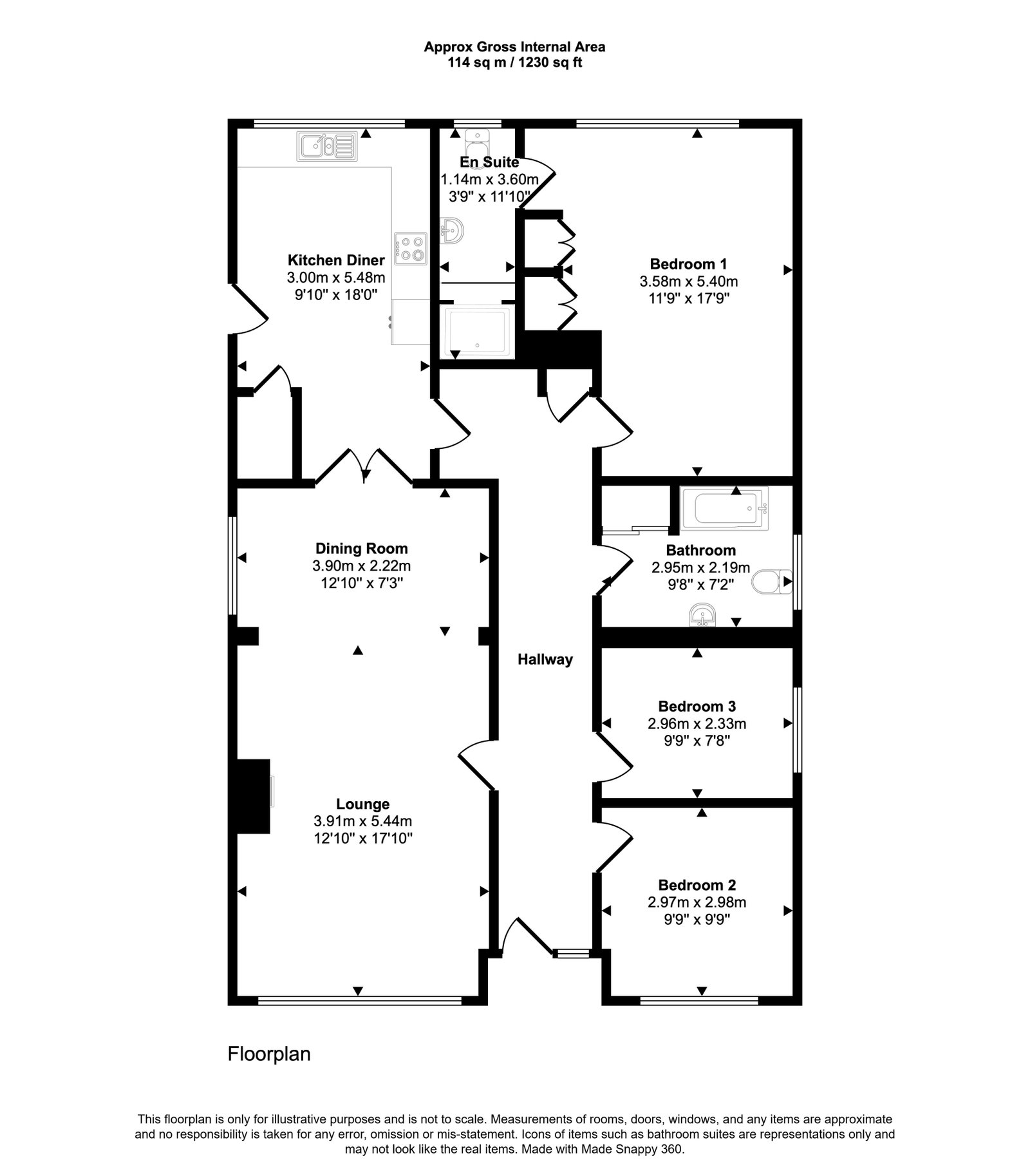 Wycketts, Weeley Road, Colchester floorplan