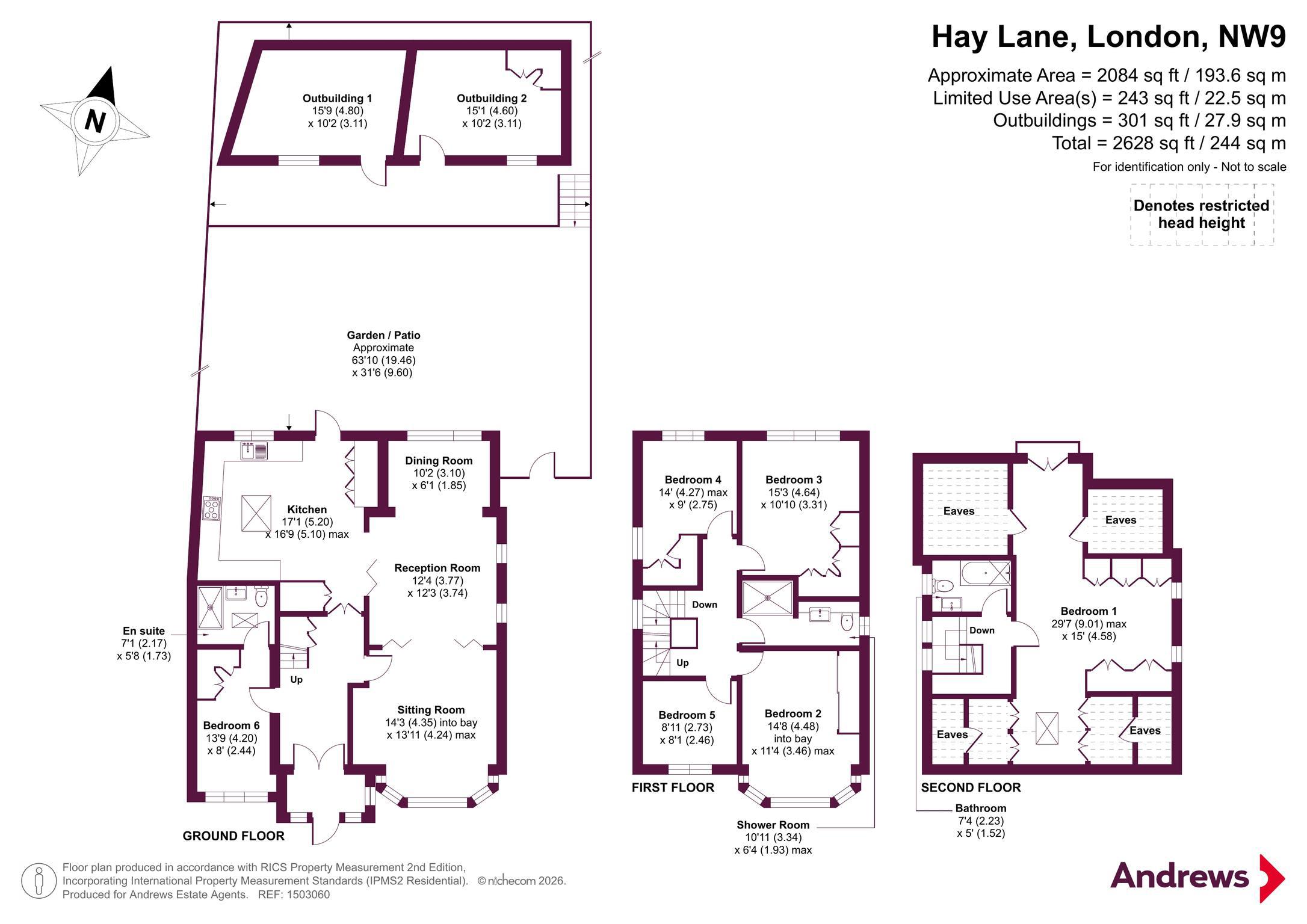 67, Hay Lane, London floorplan