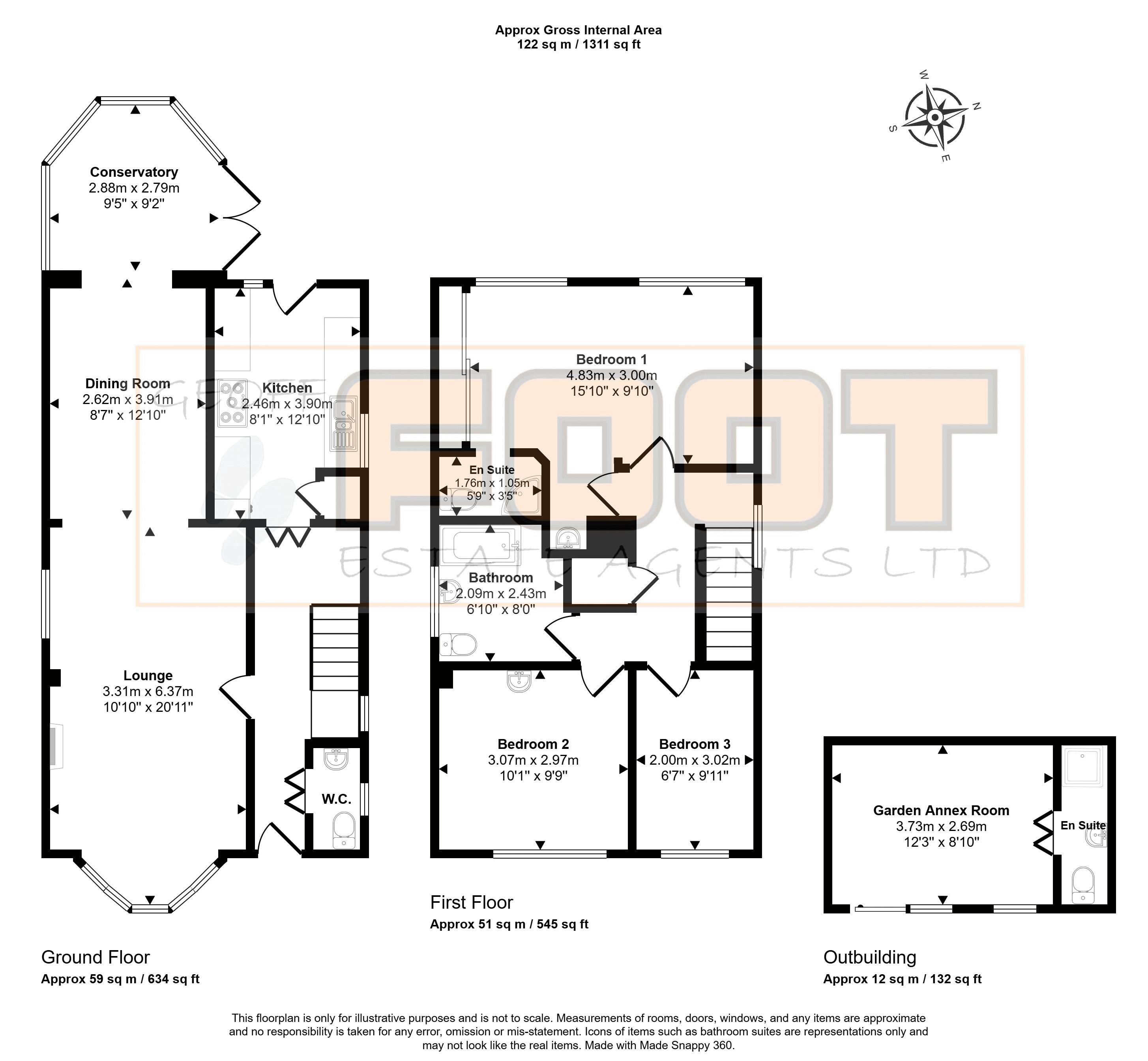 Crowberry Lodge, Manor Road, Hayling Island floorplan