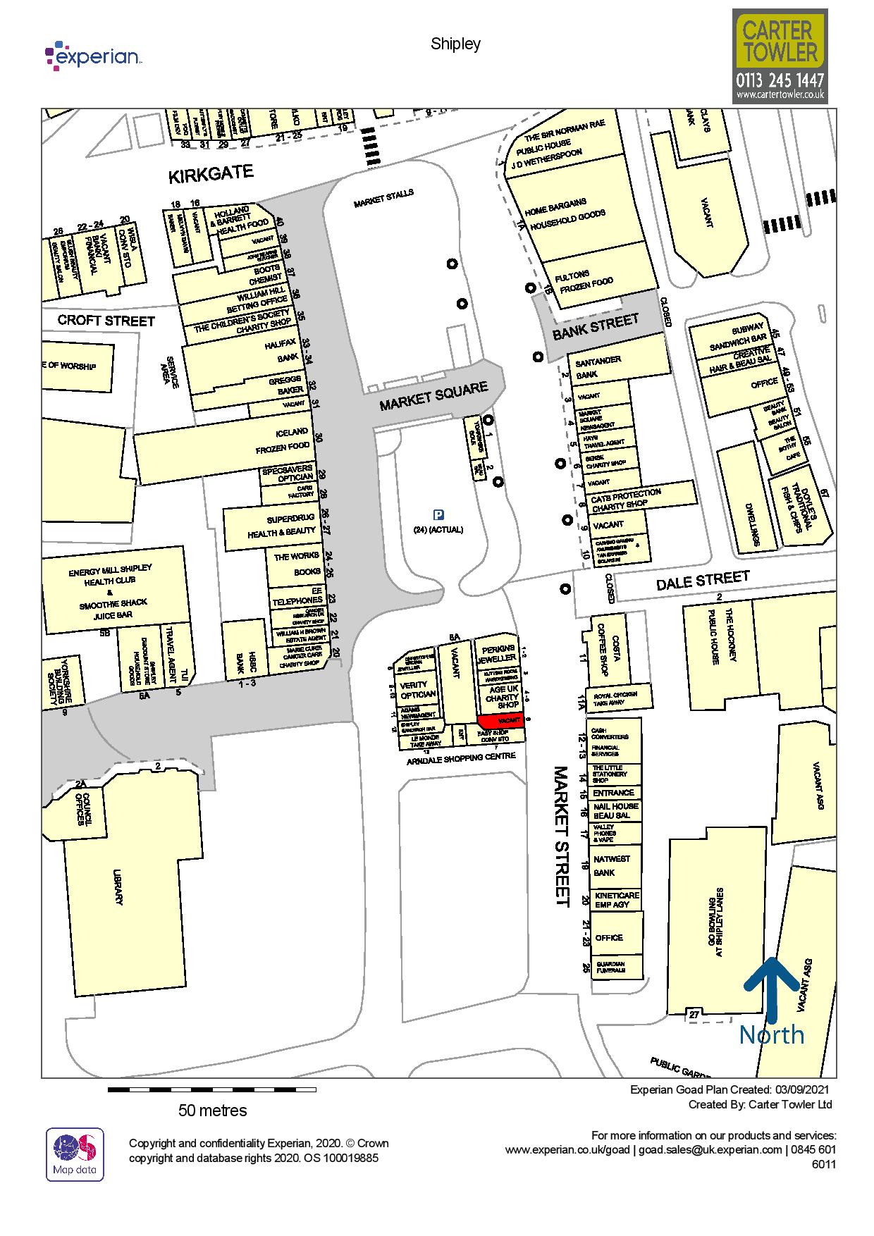 Unit 6 Arndale Shopping Centre, Market Square, Shipley BD18, retail