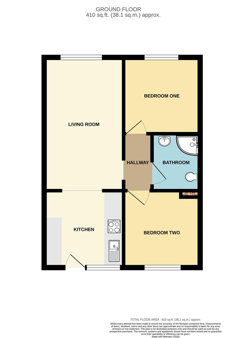 Flat 7, Penhale, St. Pirans Road, Perranporth floorplan